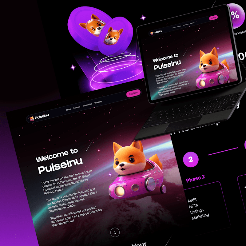 Cover image for Pulse Inu - Web3 Memecoin Website