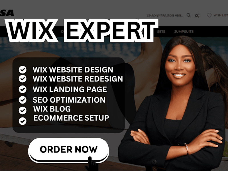 Cover image for WIX WEBSITE DESIGN AND REDESIGN