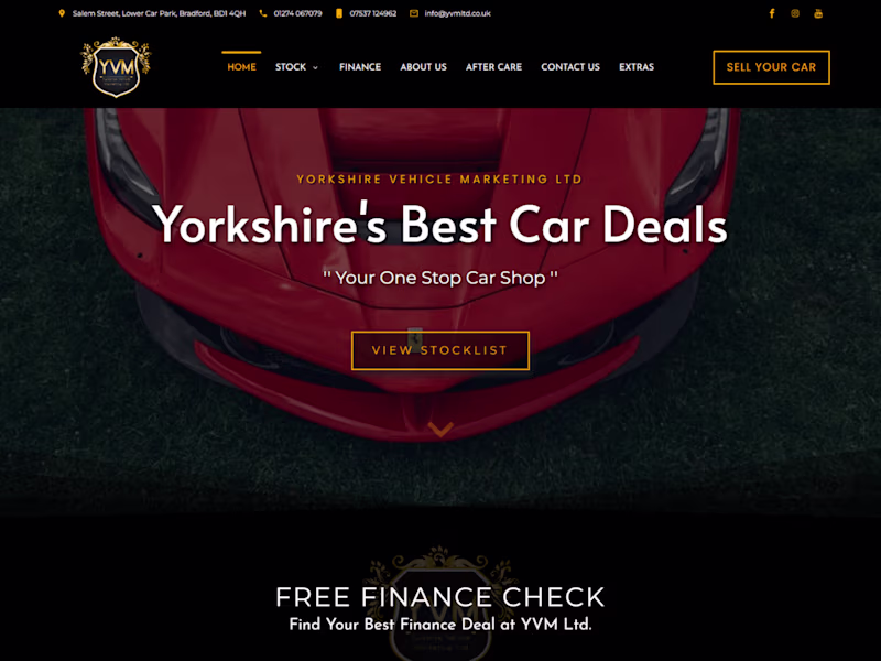 Cover image for YORKSHIRE VEHICLE MARKETING