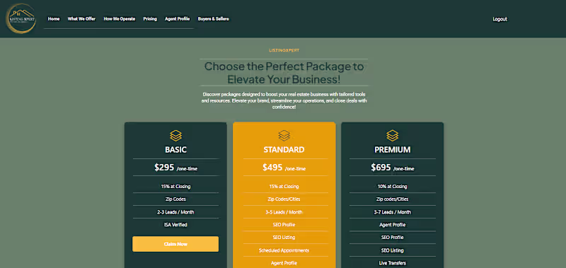 Cover image for  Real Estate Broker's Website