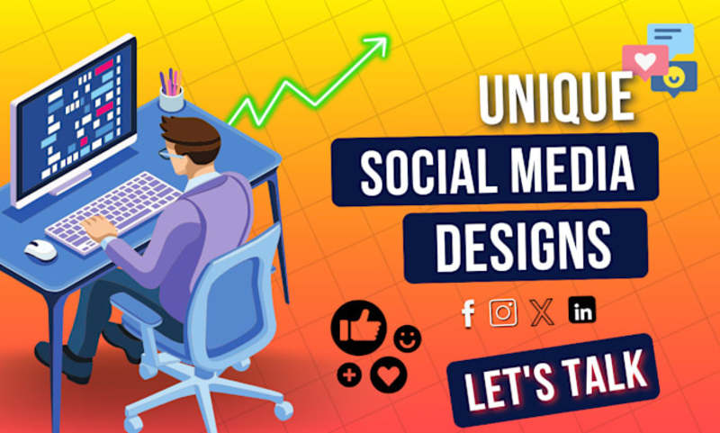 Cover image for I will design attractive social media posts for facebook instag…