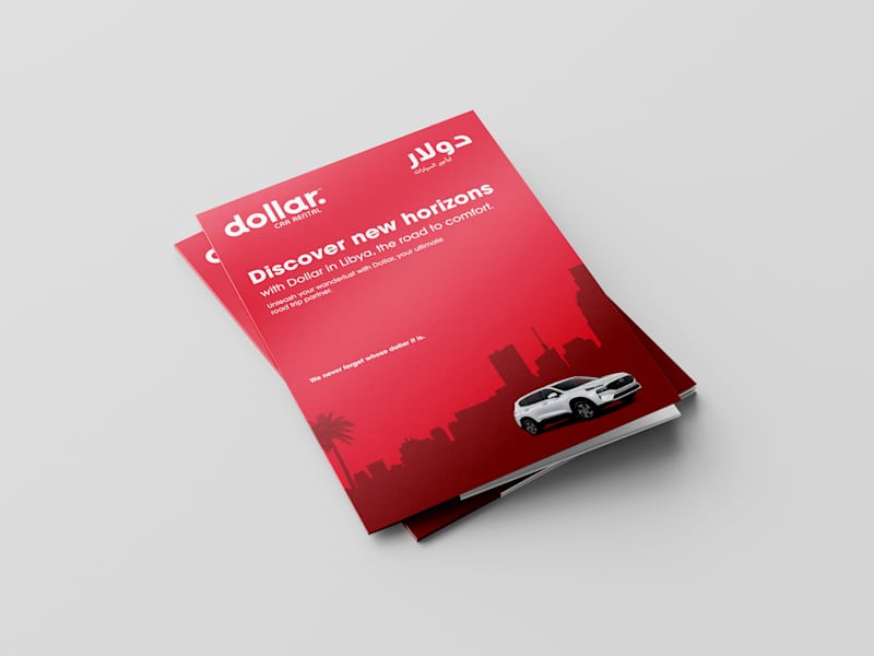 Cover image for Corporate Folder Design for Dollar Car Rental Service (Libya)