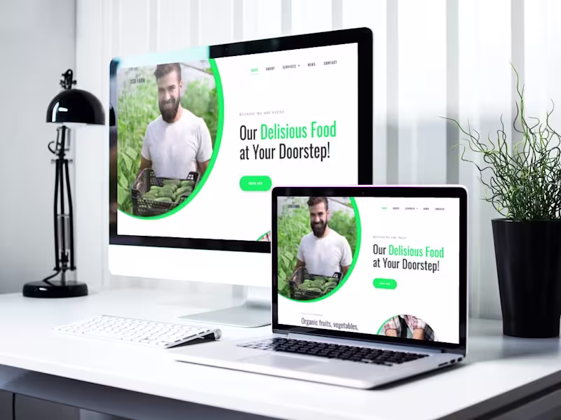 Cover image for Eco-farm website