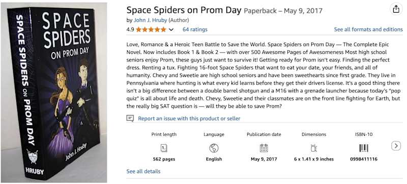 Cover image for Space Spiders on Prom Day