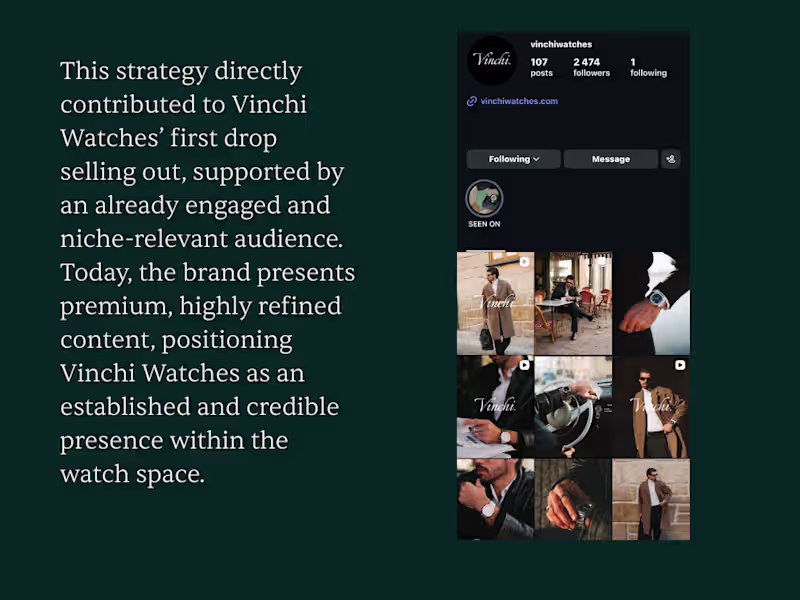 Cover image for This case study highlights how Vinchi Watches used a social ...