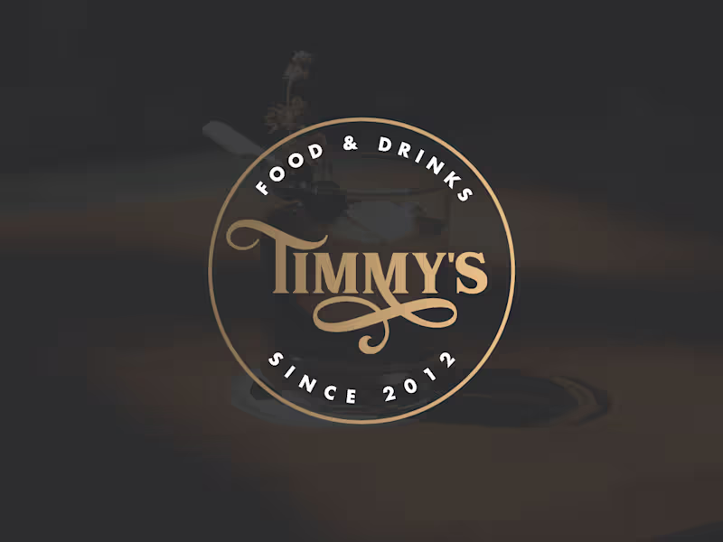 Cover image for Timmy's Pub Branding & Menu Design