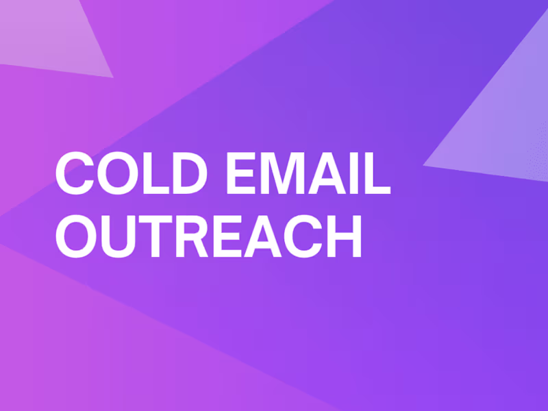 Cover image for Setting up Cold Email Outreach for your Business