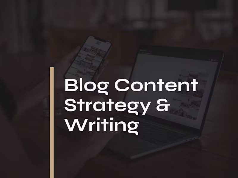 Cover image for Blog Content Strategy & Writing