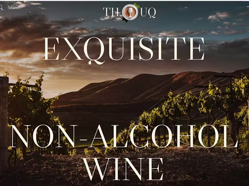 Cover image for THOUQ - Winery Business Website