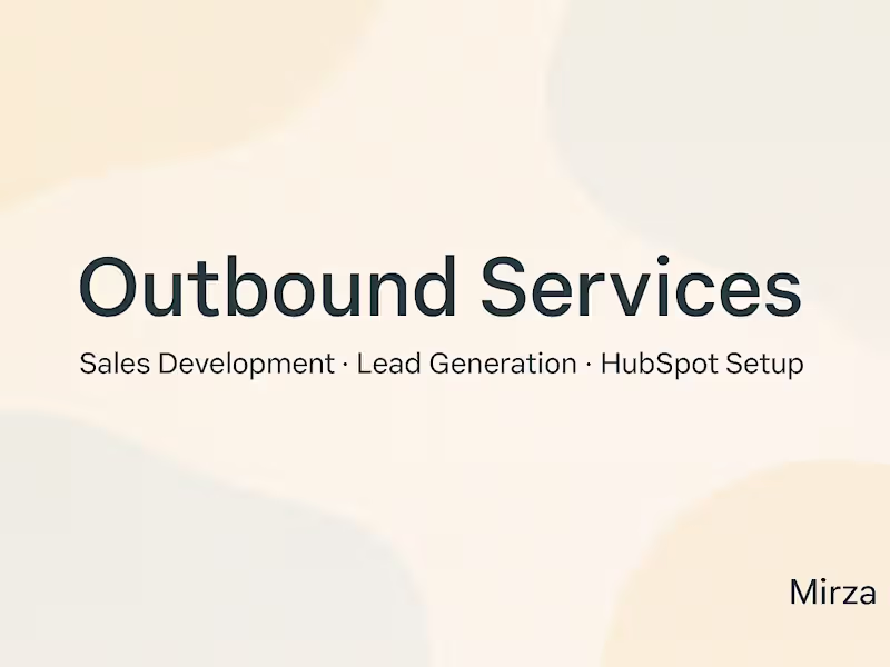 Cover image for Outbound Email Sequence & ICP Research for B2B Campaigns