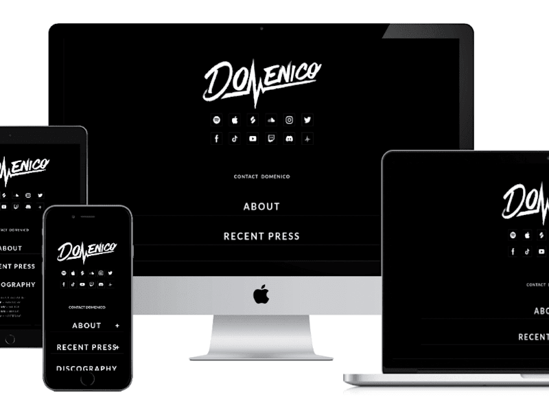 Cover image for Website for a NYC Musician