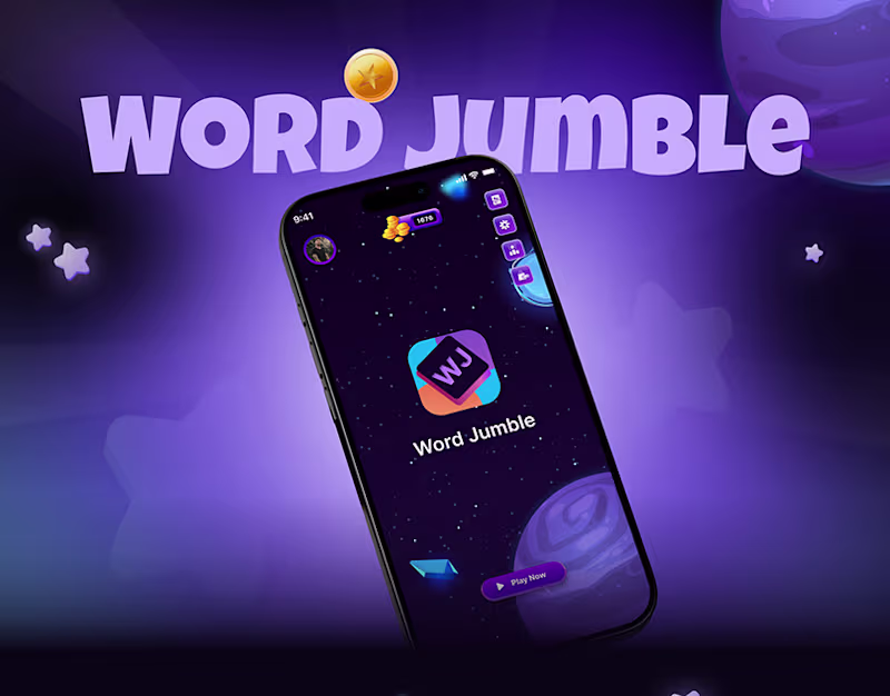 Cover image for Word Jumble Puzzle Game App Design Case Study