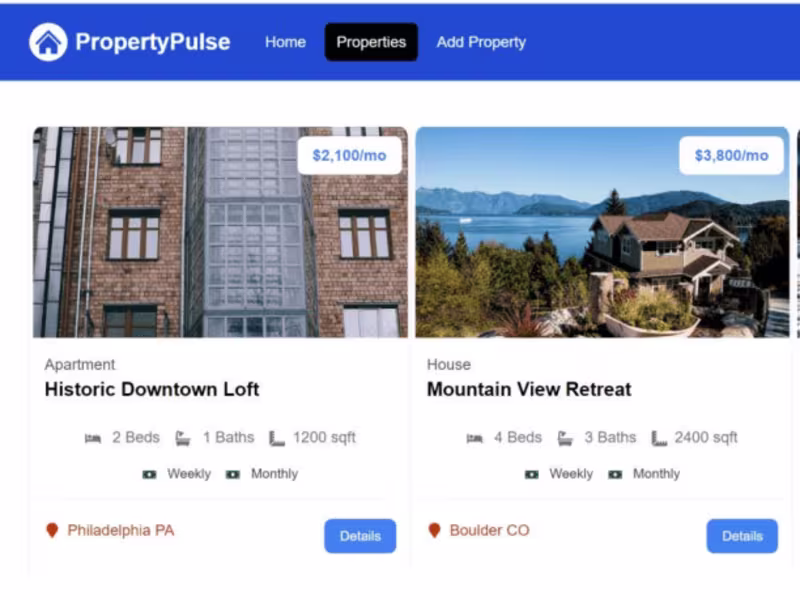 Cover image for Property Pulse – A Comprehensive Real Estate Management Solution