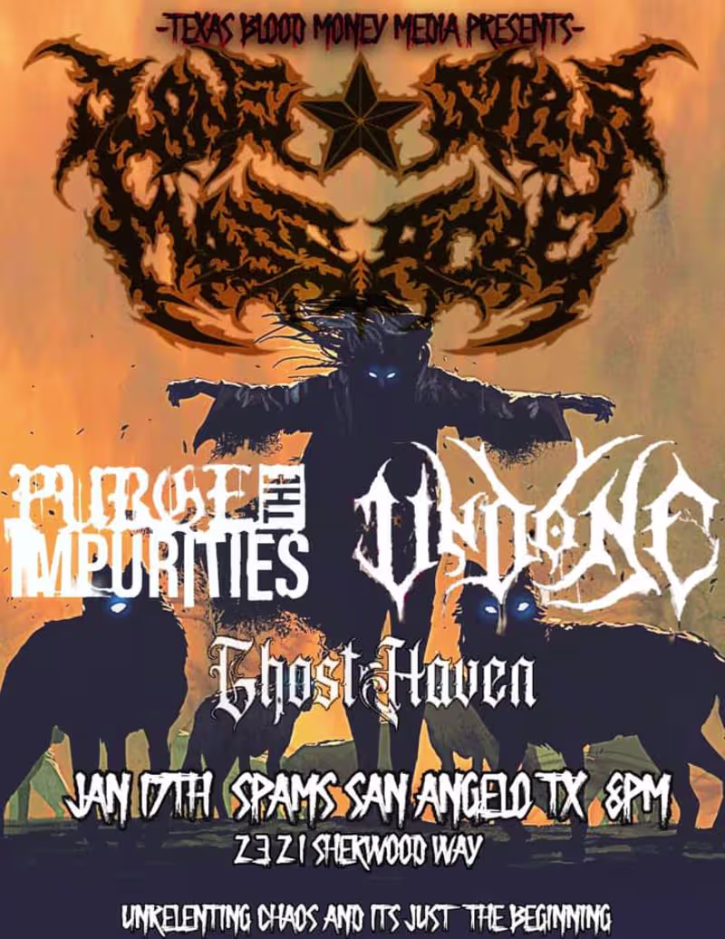 Cover image for Live show flyer I'm very proud of. This was my first ever sh...