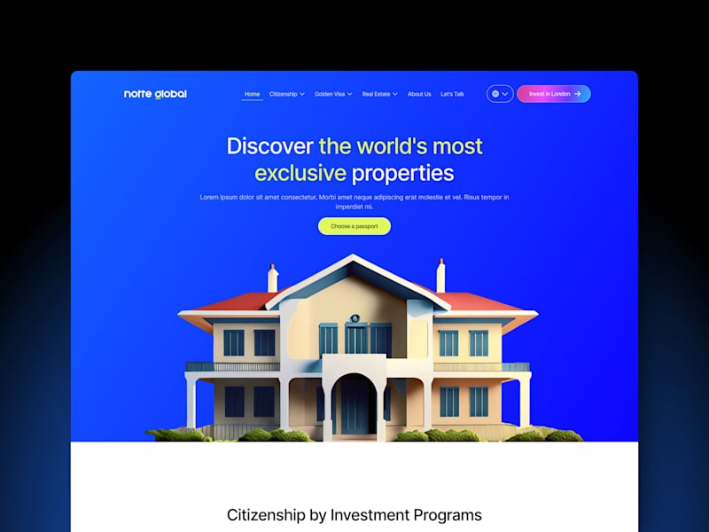 Cover image for Notte Global - Website Design