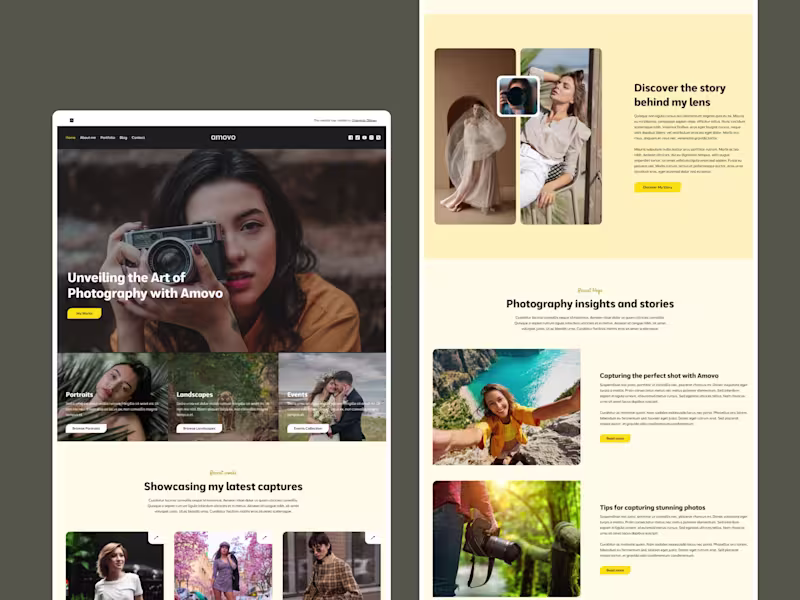 Cover image for Amovo – Wix Studio template