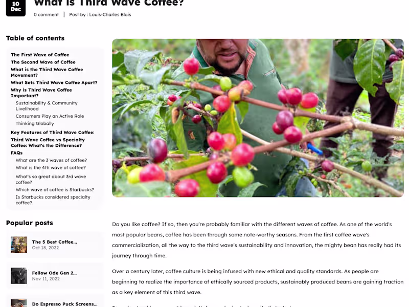 Cover image for What is Third Wave Coffee? - Longform SEO Blog