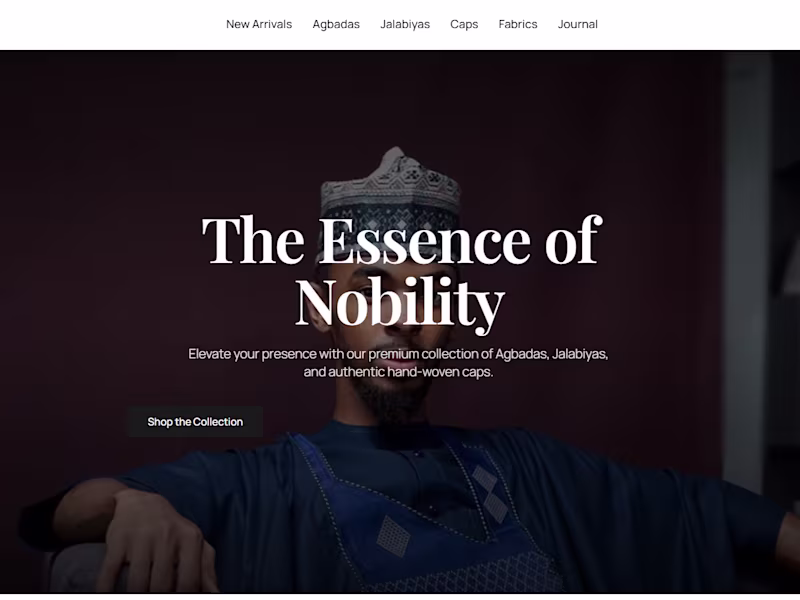 Cover image for I built this for a client in November https://andal-clothing...