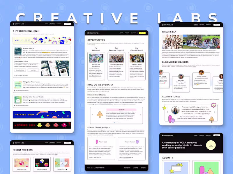 Cover image for Creative Labs Website Redesign