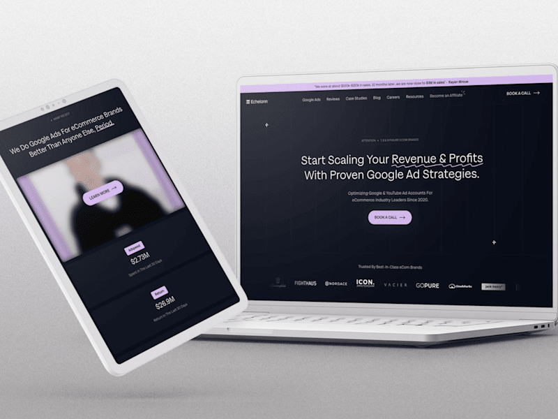 Cover image for Designing a website for an eCommerce marketing agency