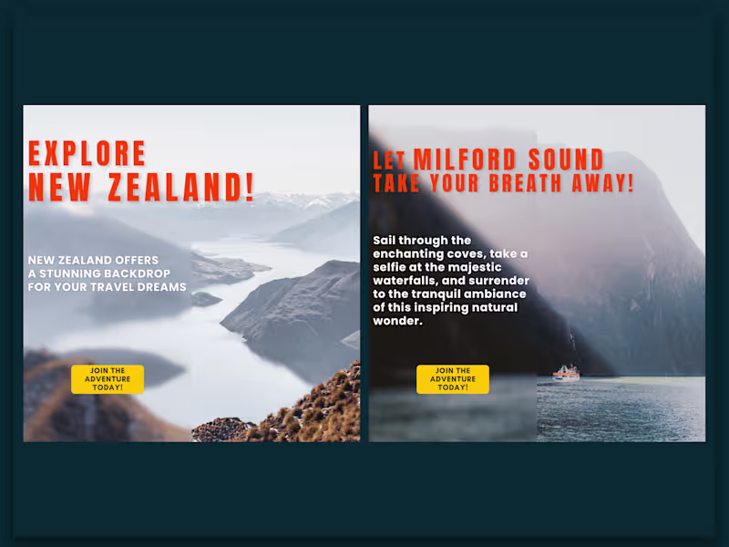 Cover image for Copywriting and Design for Travel Agency