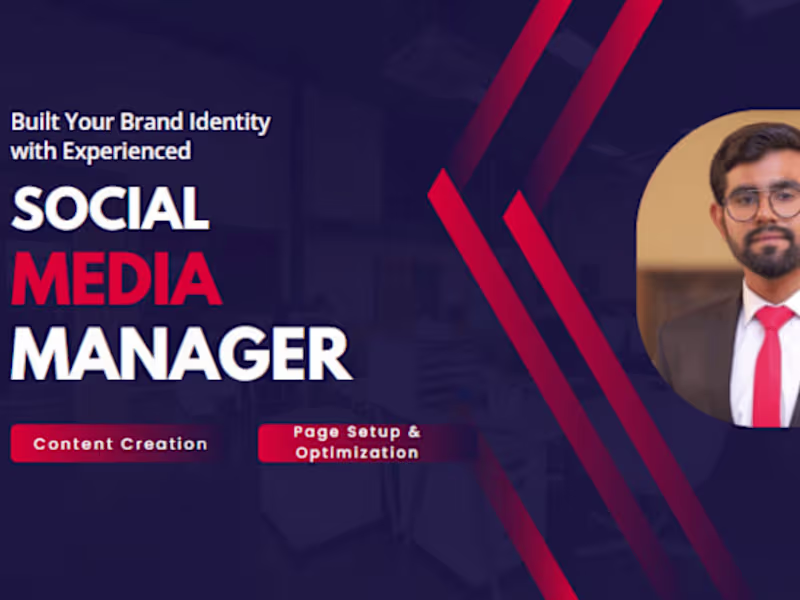 Cover image for I will be your social media manager and content creator