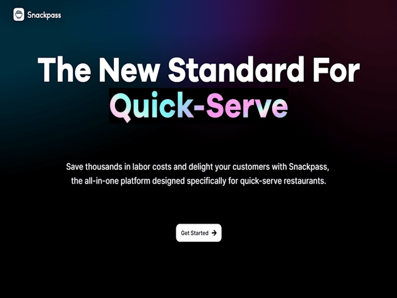 Cover image for Snackpass Website Redesign - Framer 