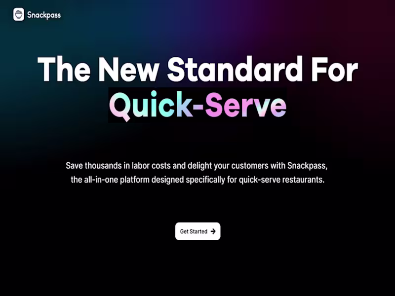 Cover image for Snackpass Website Redesign - Framer 