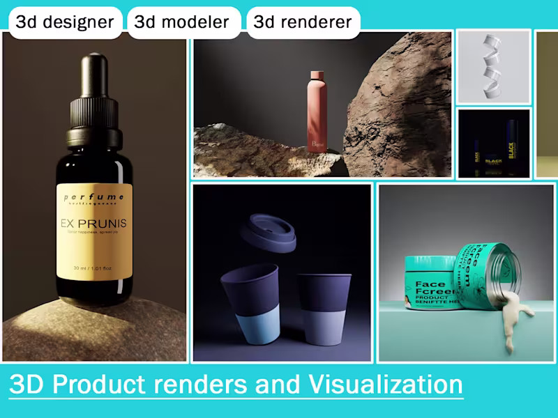 Cover image for 3D Product renders and Visualization