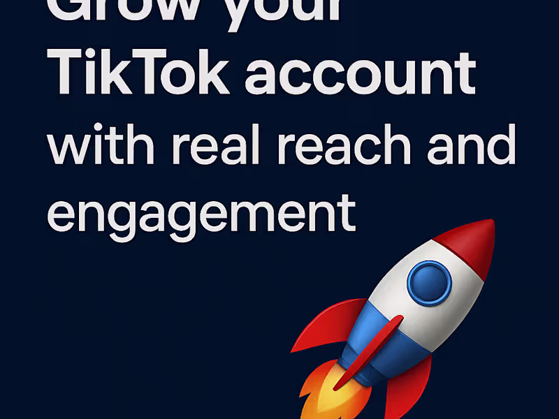 Cover image for I will grow your TikTok with real reach and engagement