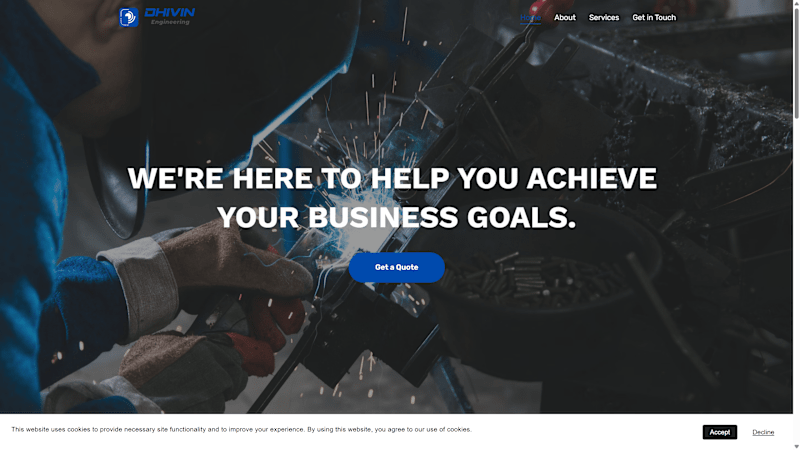 Cover image for Dhivin Engineering Website Development