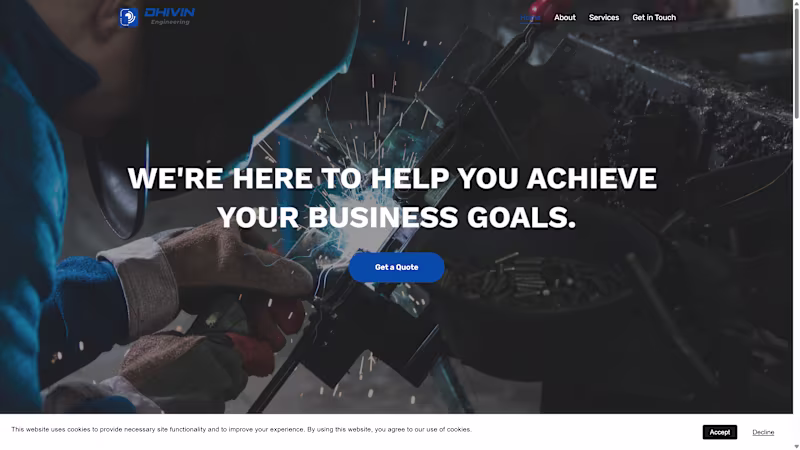 Cover image for Dhivin Engineering Website Development