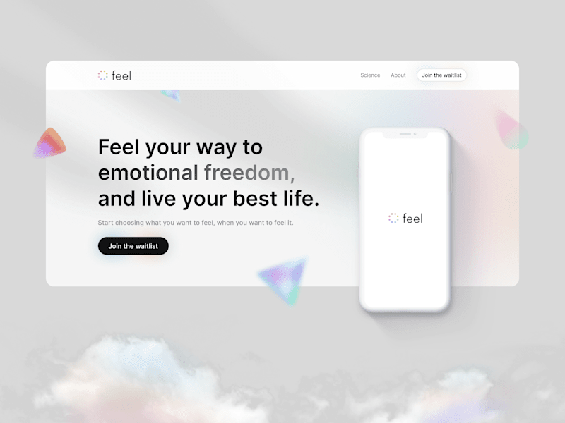 Cover image for Emotional Wellness App Website - Feel