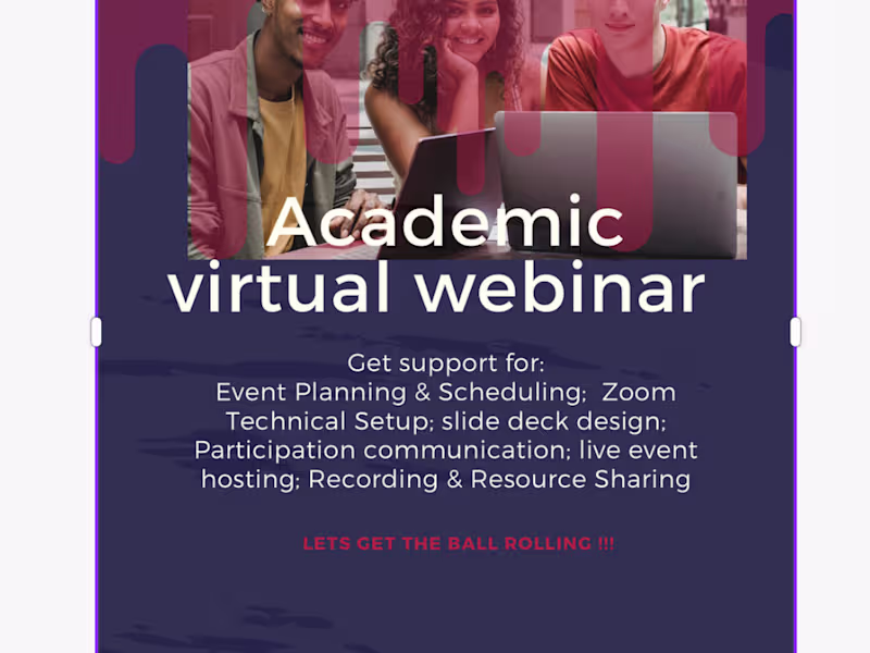 Cover image for Academic Webinar Management