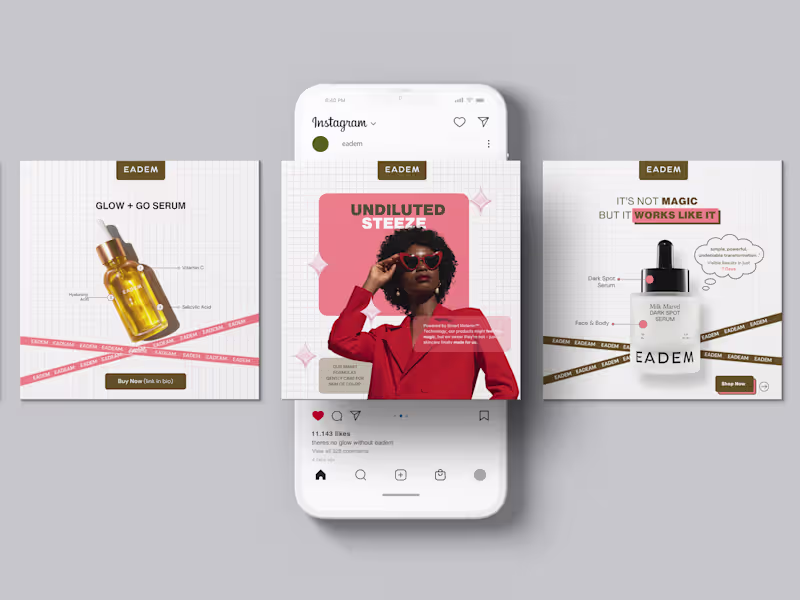 Cover image for Social Media Post Designs for [ Eadem ]