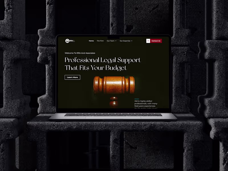 Cover image for RRA Solicitor & Advocate Website Design (Multi Pages)