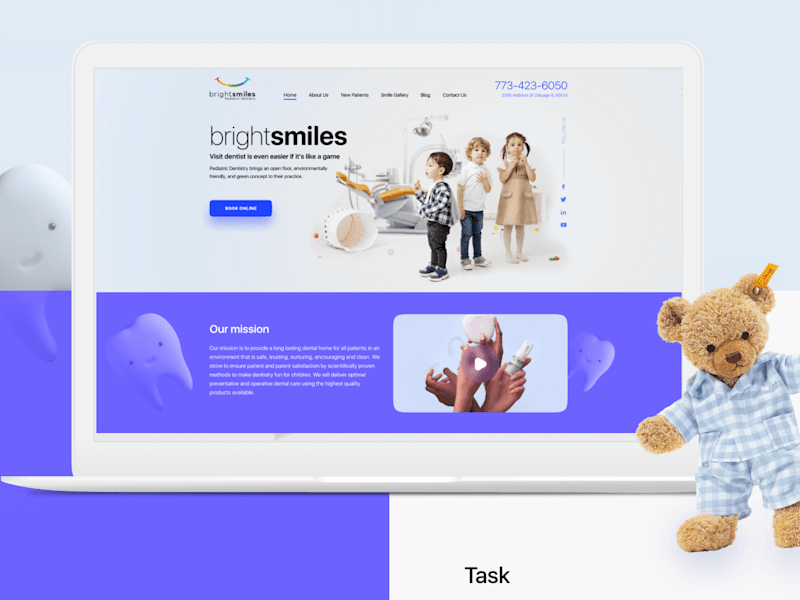Cover image for Pediatric Dentistry Website