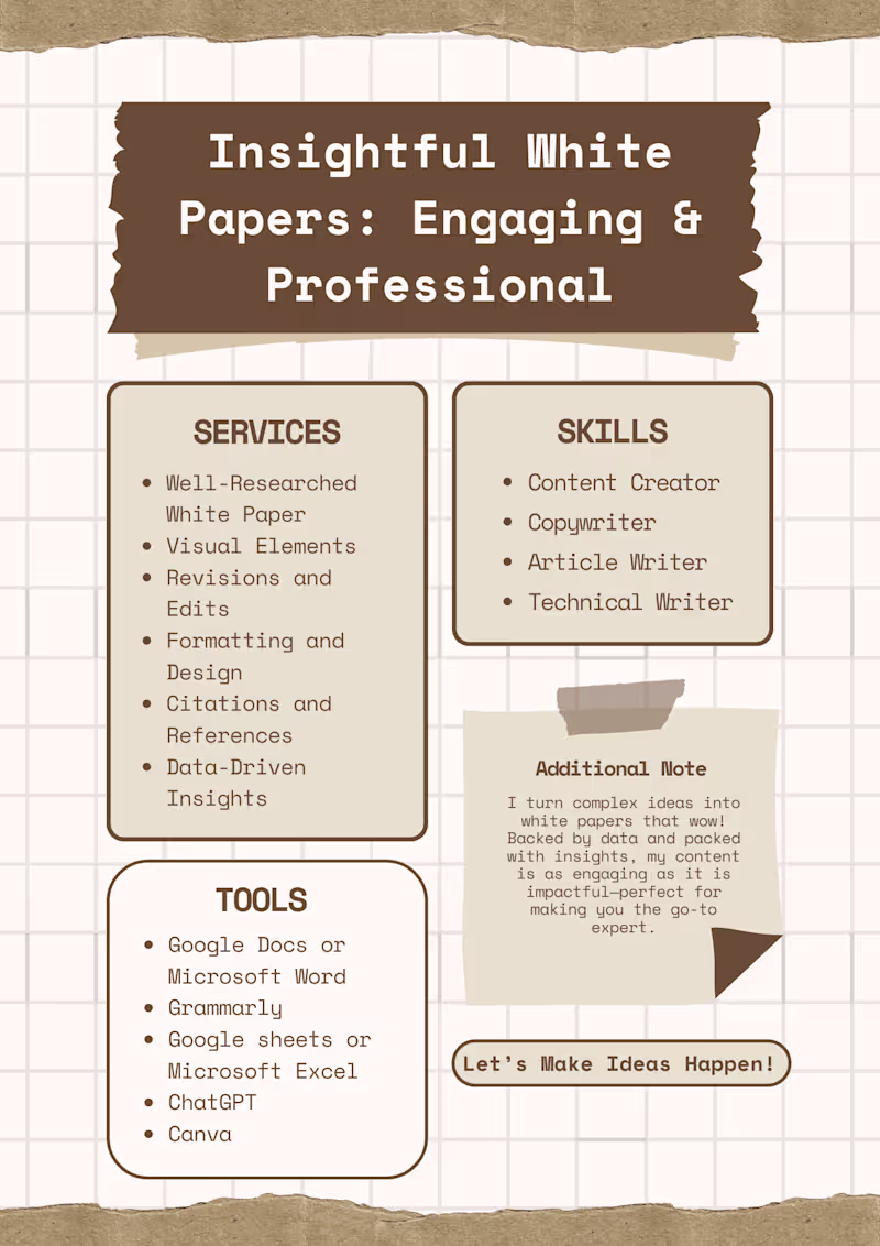 Cover image for Engaging White Papers: Insightful and Professional Content