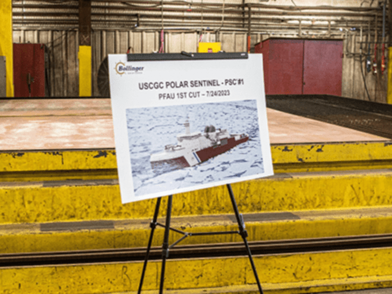 Cover image for Prototype work begins on the Coast Guard’s newest heavy polar i…