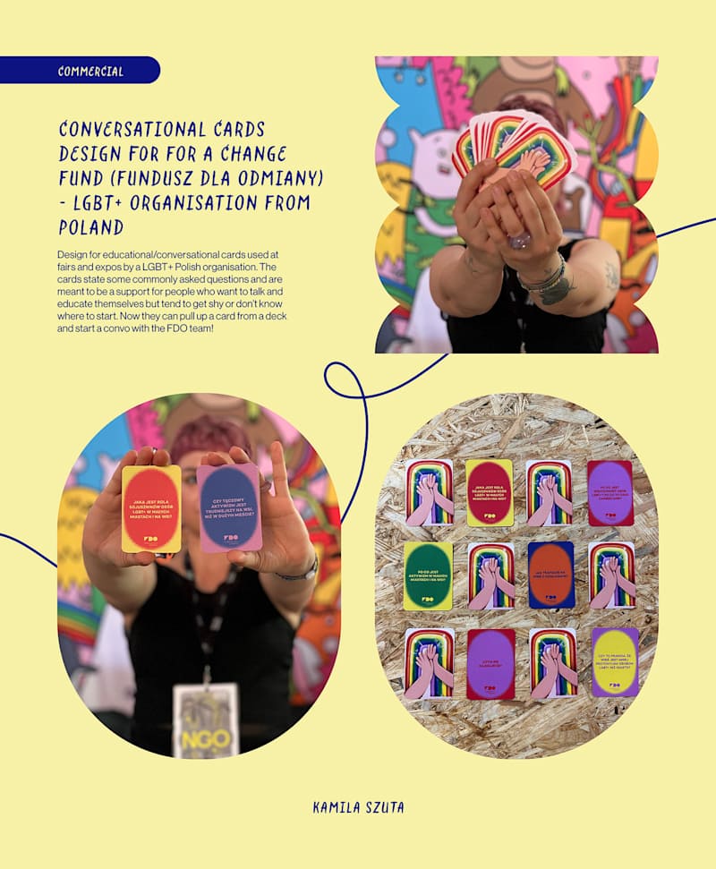 Cover image for CONVERSATIONAL CARDS DESIGN – FOR A CHANGE FUND :: Behance