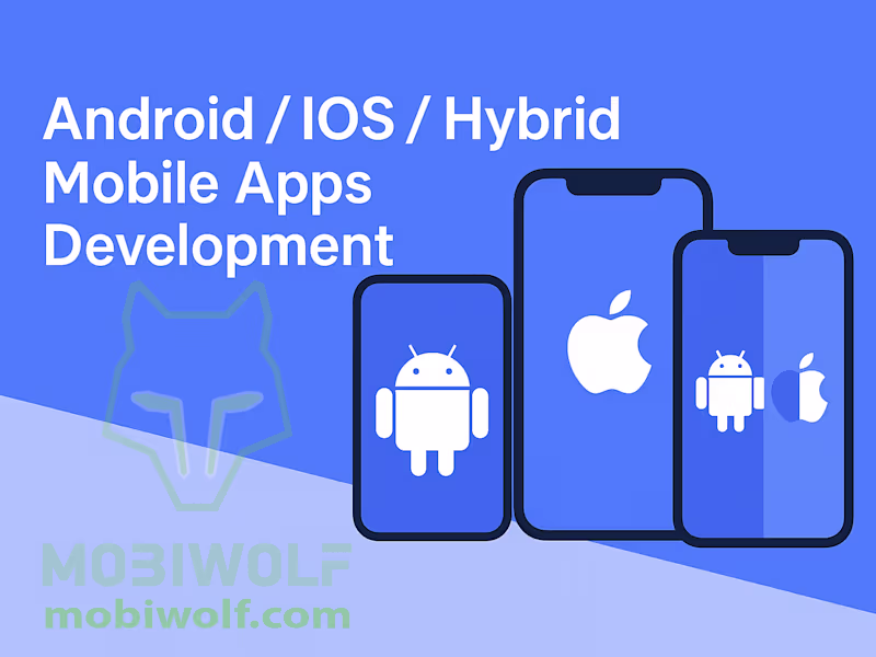 Cover image for Android/iOS/Hybrid (Kotlin/Swift/KMM) mobile app development