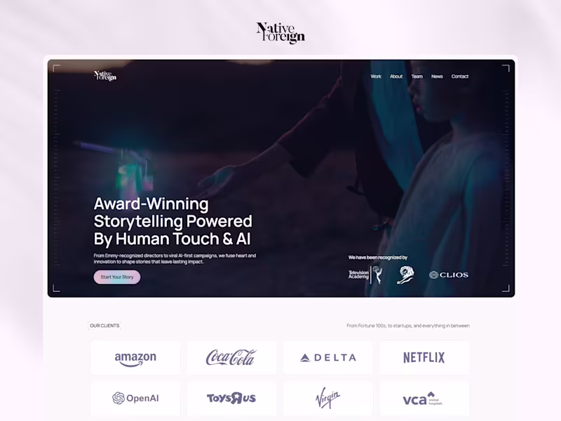 Cover image for Native Foreign — Design + Framer + SEO
