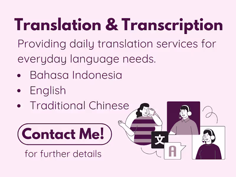Cover image for Daily Translation & Transcription Services