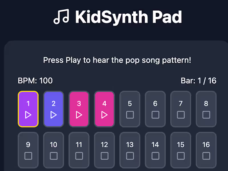 Cover image for GitHub - tbhogstrom/kids-synth-design: Created with StackBlitz …