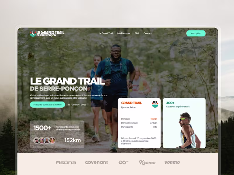 Cover image for Le Grand Trail - Website Design