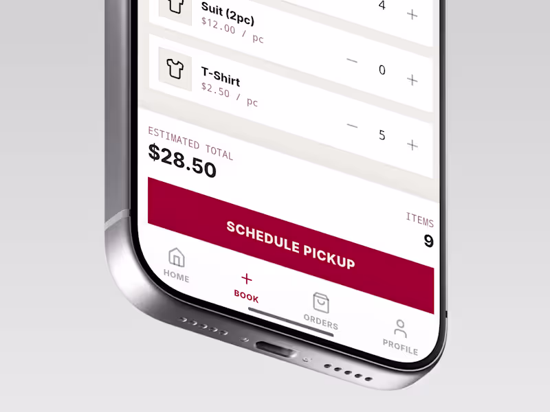 Cover image for WASHIT App Interface Design