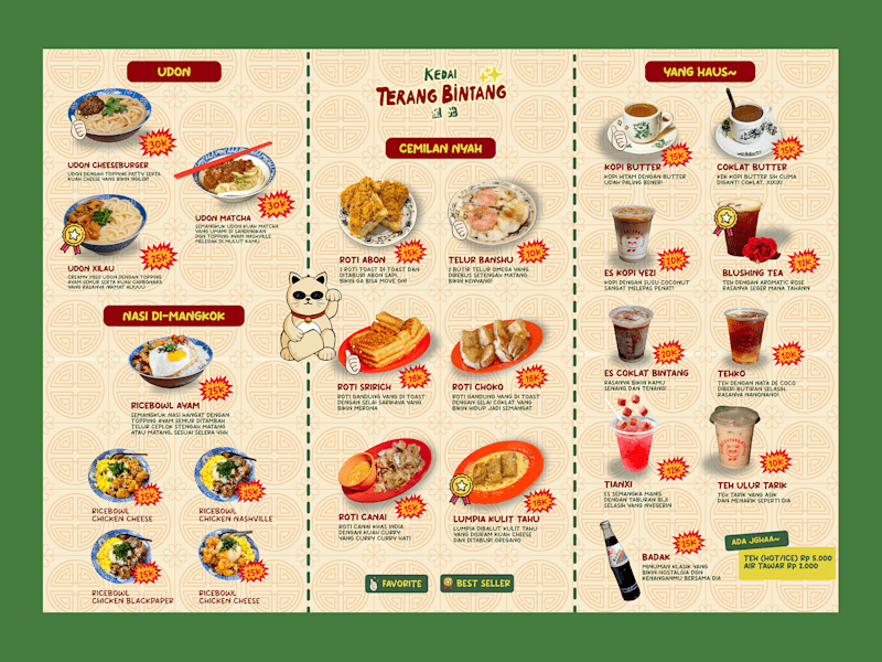 Cover image for Peranakan Chinese Menu Design for a Cozy Eatery