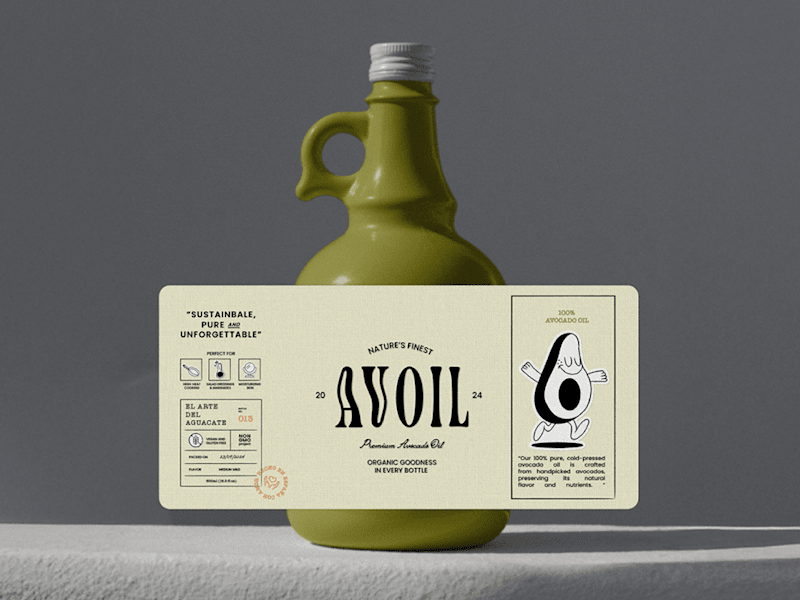 Cover image for 🥑 Avoil: Brand Identity for a Premium Avocado Oil Brand 