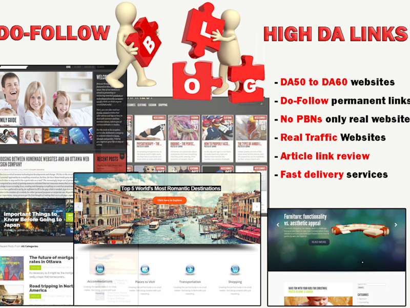 Cover image for Place 10 do-follow backlinks on DA50-60 websites