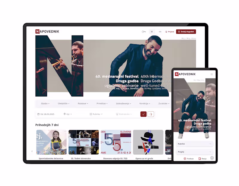 Cover image for Napovednik.com - Slovenia’s leading event guide,